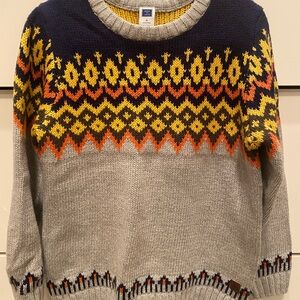 Janie and Jack Boy’s Fair Isle Sweater, Size 5